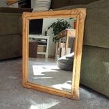 Vintage rattan mirror from the 80s