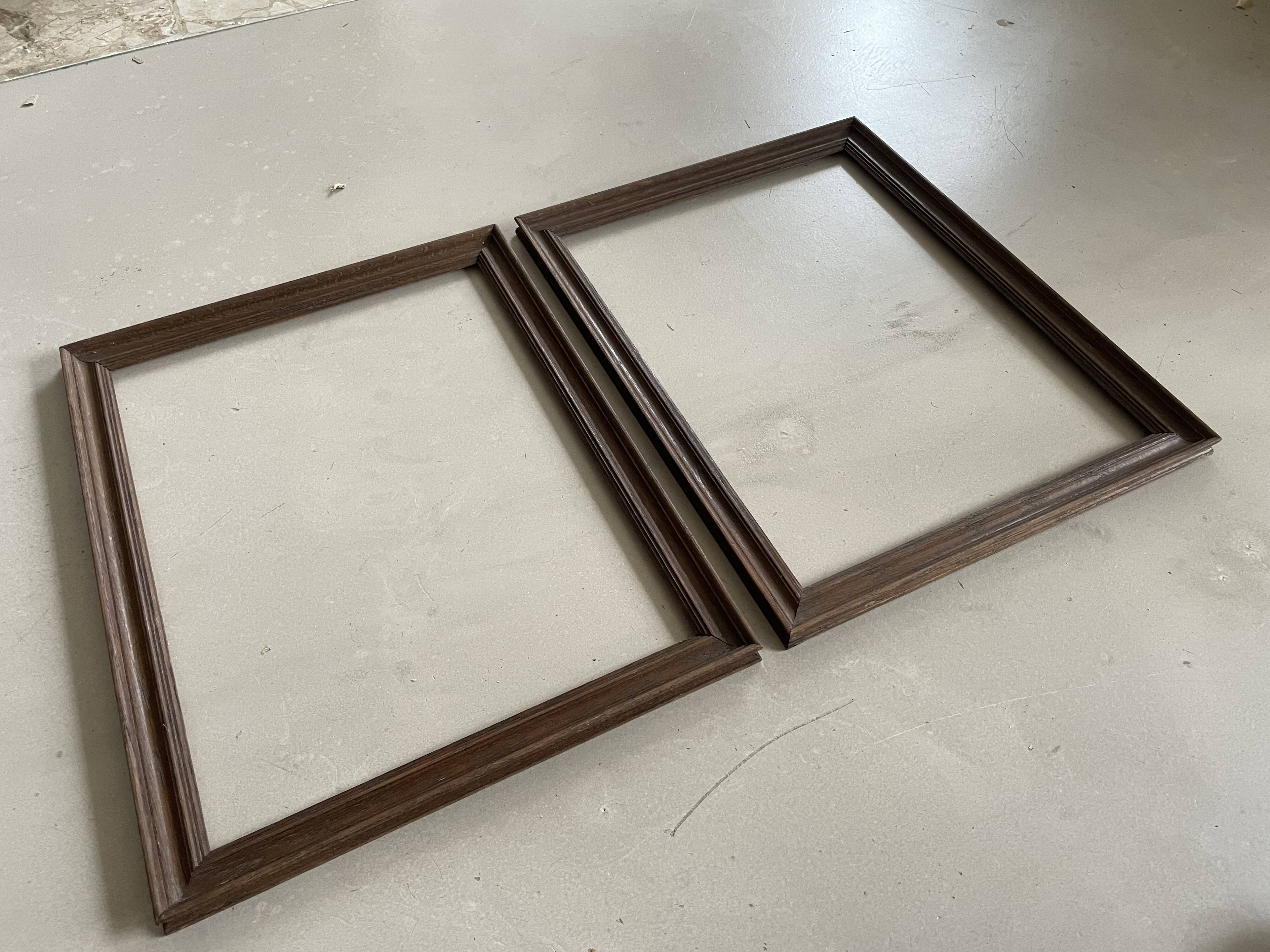 Set of 2 wooden frames 45x35cm