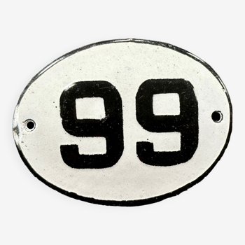 Enamel metal numbers made in europe