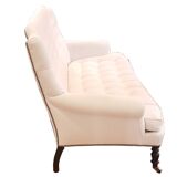 White upholstered sofa Napoleon III style