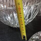 Service 3 salad bowls and Duralex cups