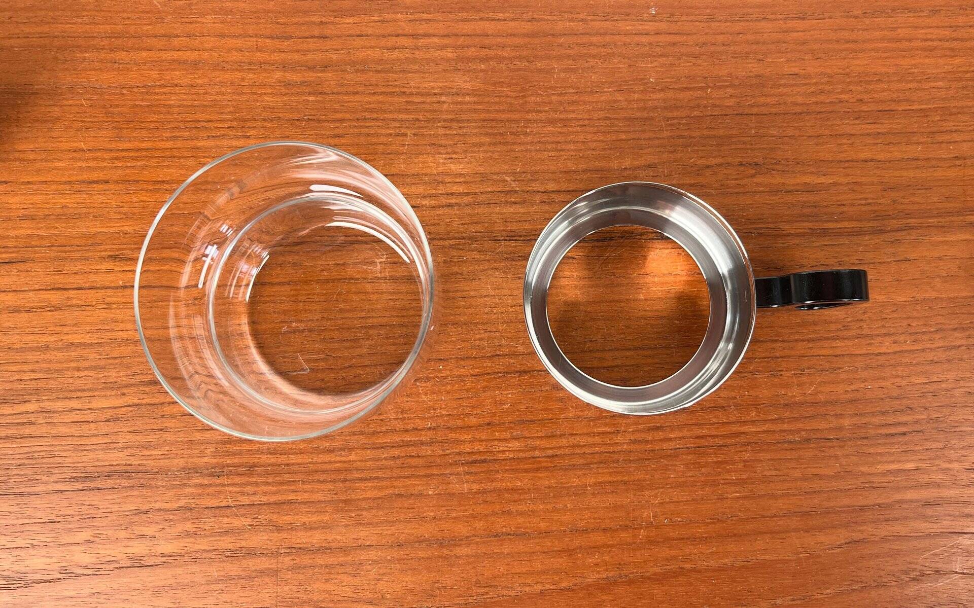 Ensemble de verres à thé et plateau allemands du milieu du siècle moderne de WMF, années 1960, lot de 7