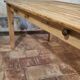 Solid oak farmhouse table "brut" 247x89, top "chocolate oak"