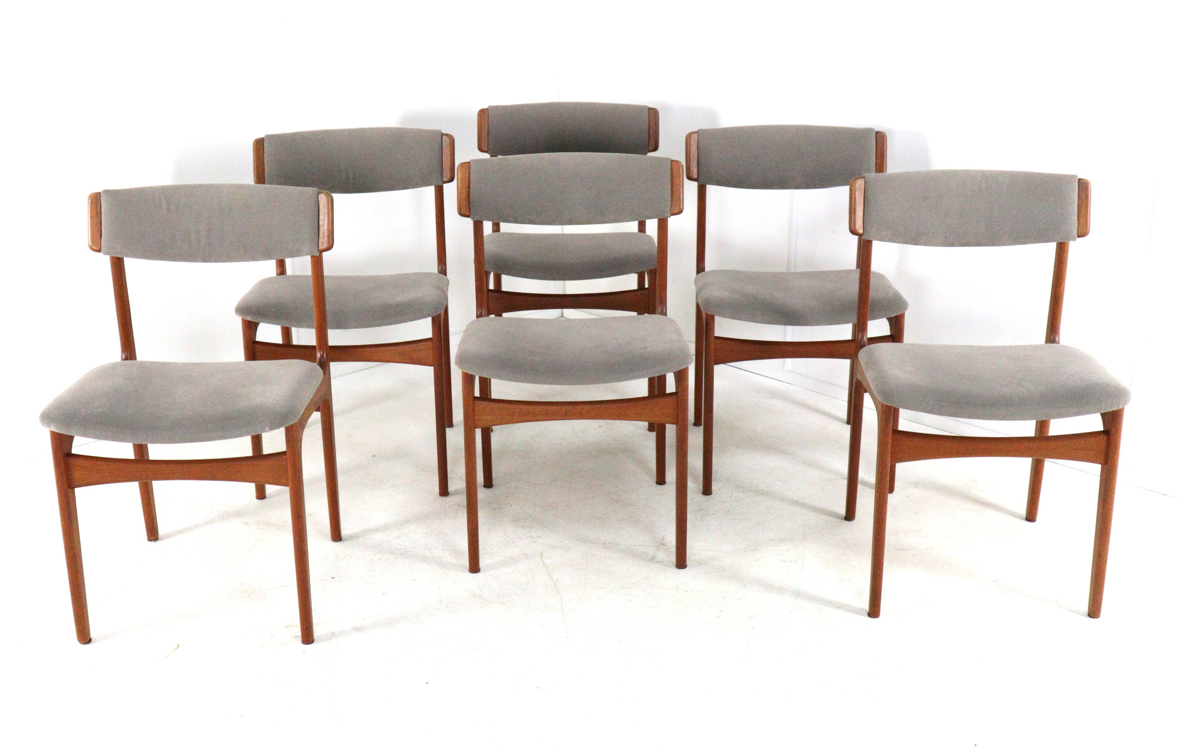 Ensemble de 6 chaises Thorsø Stole- og Møbelfabrik - design danois du milieu du siècle