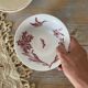 Ancient ironstone bowl Moulins des Loups "orchids"