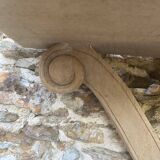 carved wooden wall shelf or wall console