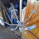 Chrome Metal Wall Coat Rack with Turnstile
