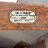 Ancien escabeau d’atelier bois Slingsby - 7 marches - anglais