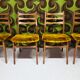 Lot de 4 chaises Scandinave 1970 Mid Century