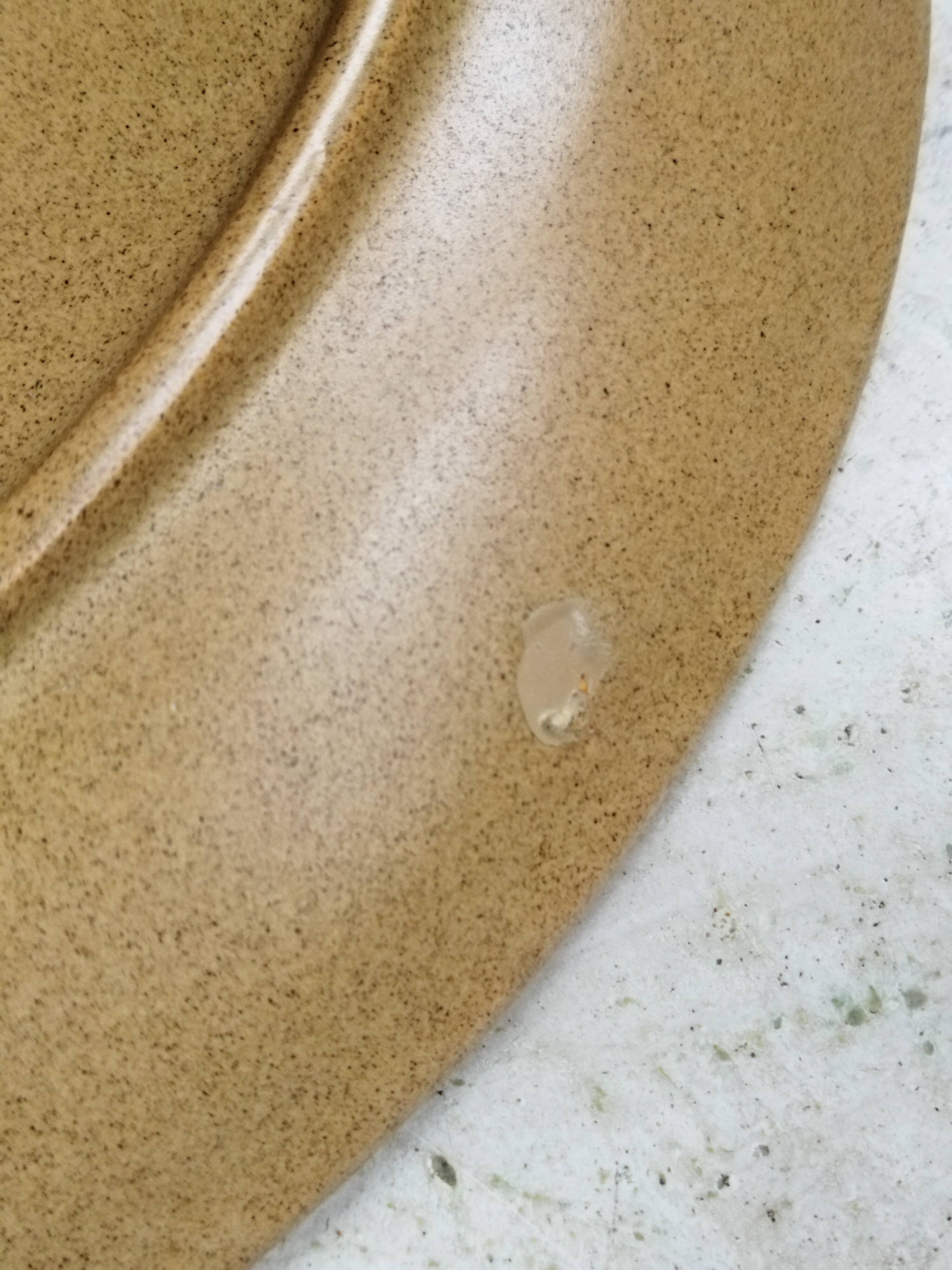 Sarreguemines round dish "Chaumière"