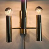 Set of Two Rare Midcentury Wall Lamp, Gaetano Sciolari, Italy, 1970s