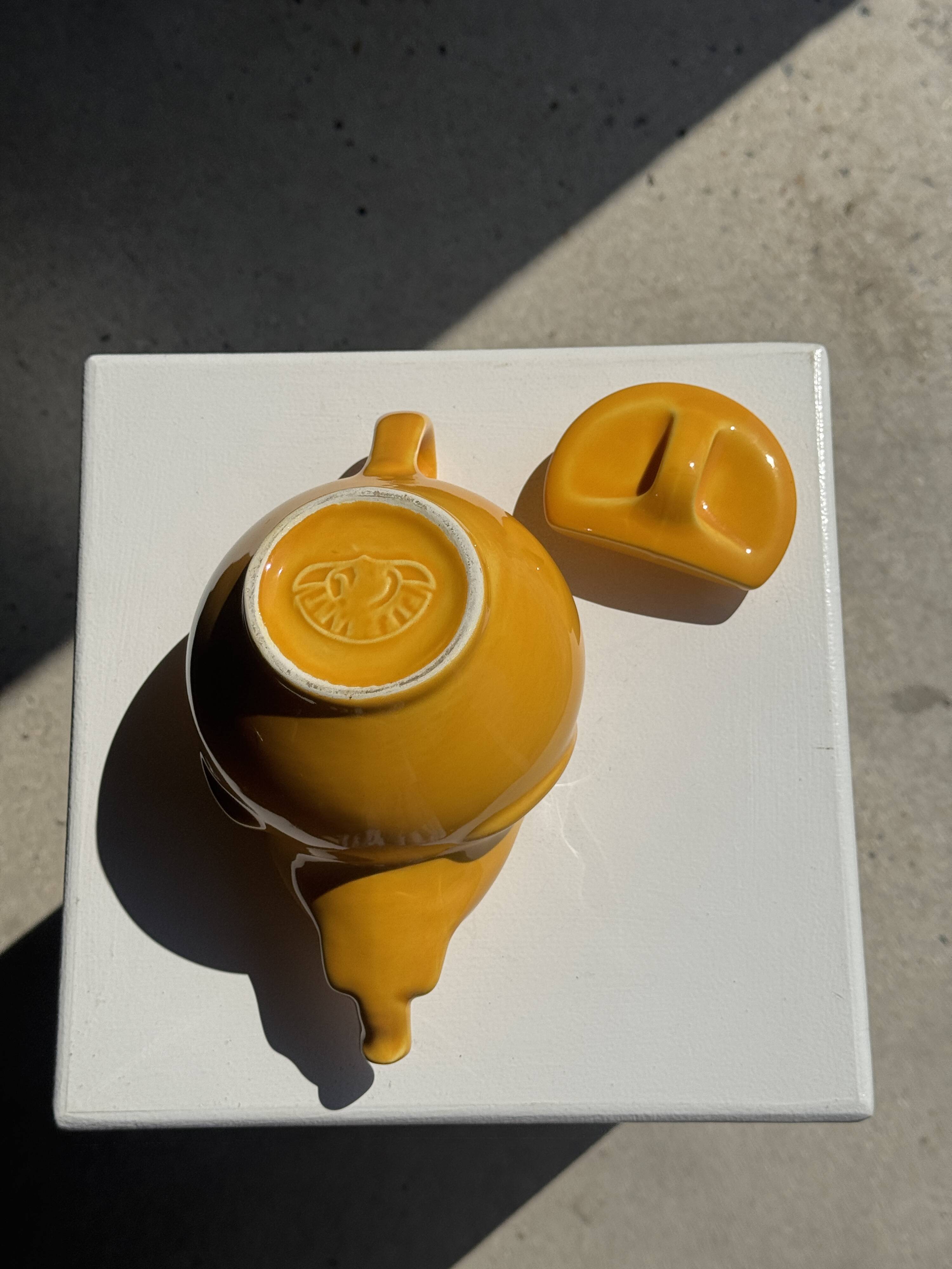 Vintage yellow elephant teapot