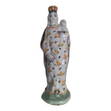 Vierge à l'enfant 18 ème en faïence de Nevers