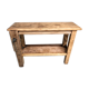 Small wooden workbench decoration