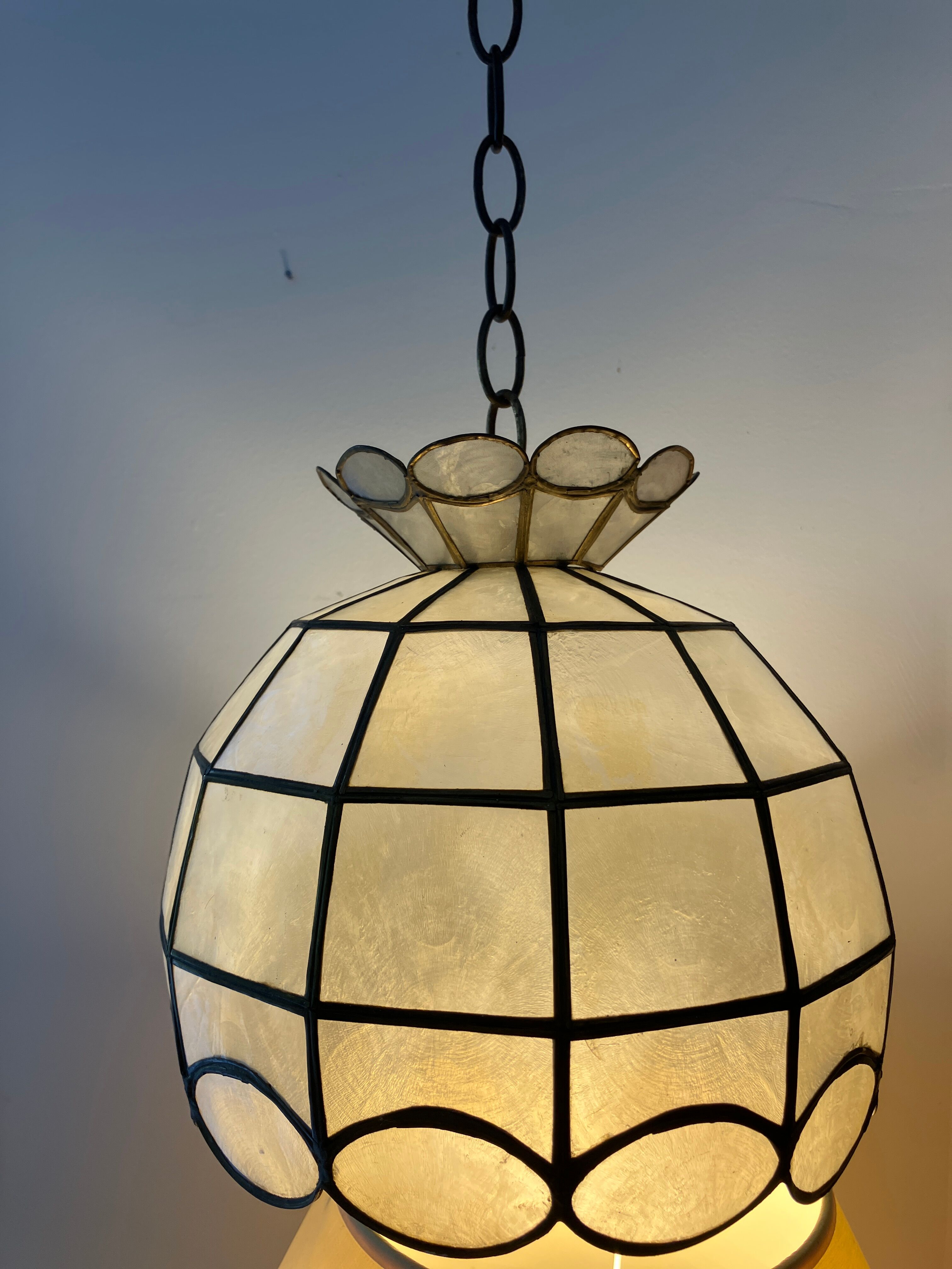 Mother of pearl chandelier