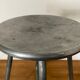 Habitat aluminium cast iron stool 1980