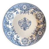 Round ironstone dish "Louis XVI" Clairefontaine earthenware