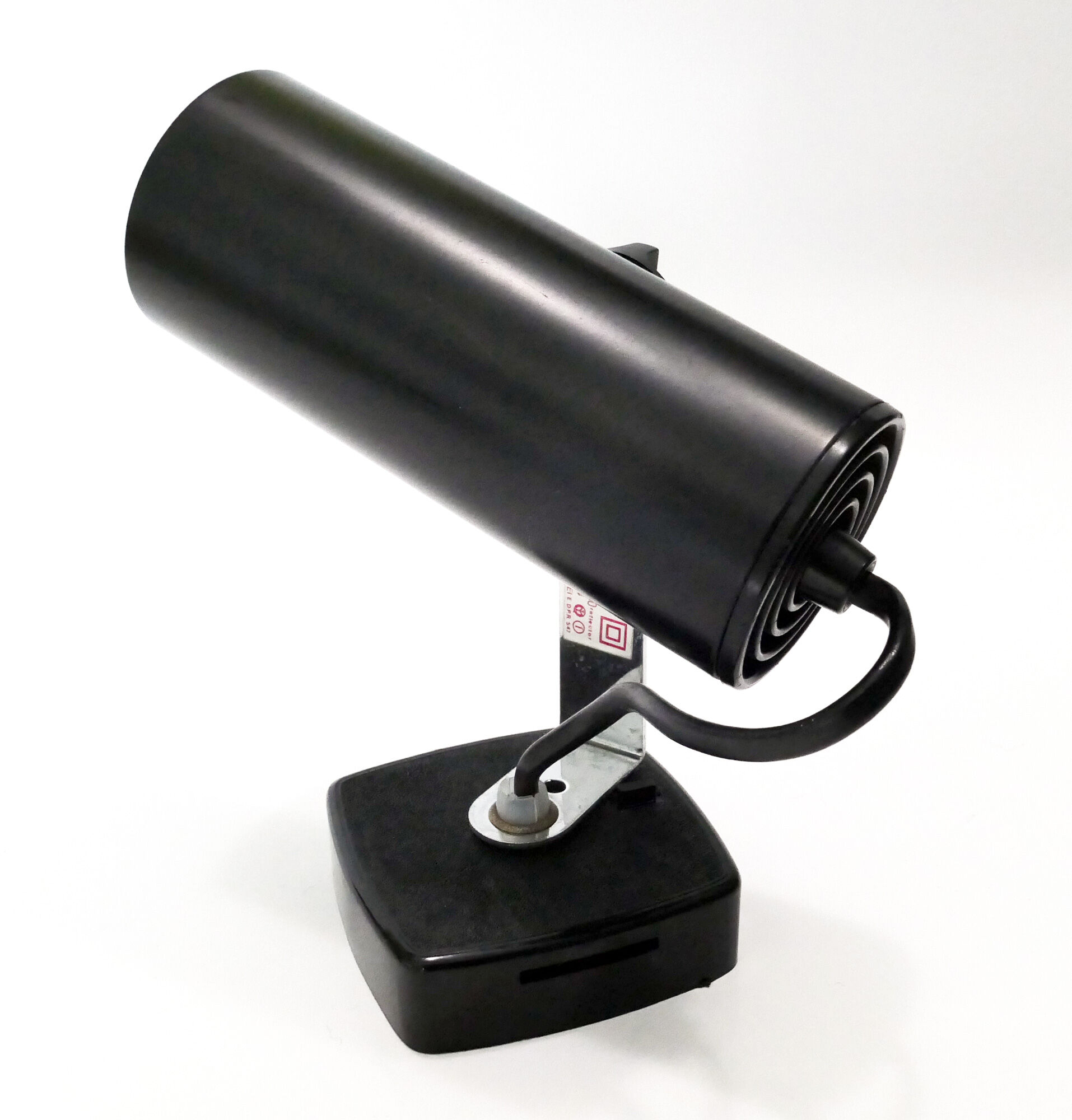 Wall lamp Targetti Sankey Italy 1970's Black