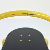Chaise jaune "Il Bottone" par Paolo Parigi pour Heron Parigi, 1980