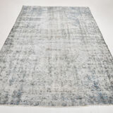 Classic gray & blue vintage rug 300x199cm