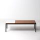 Modernist two color minimalist coffee table, 1960s