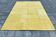 Mustard Yellow Decorative Turkish Kilim Carpet Rug, 212x305 Cm