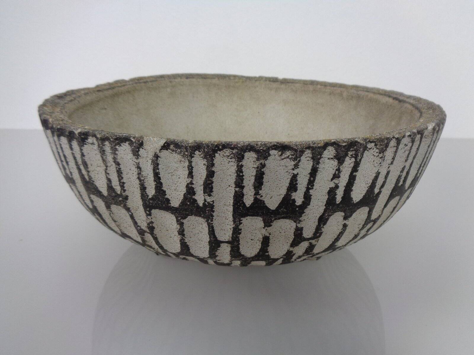 Mid-Century Concrete Planters, 1960s, Set of 2