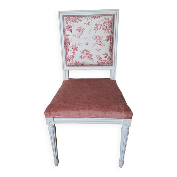 Chaise de style Louis XVI rénovée