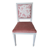 Chaise de style Louis XVI rénovée