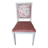 Chaise de style Louis XVI rénovée