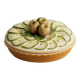 Plat à tarte en céramique décor pommes