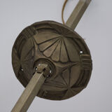 Suspension quatre globes art déco 1930