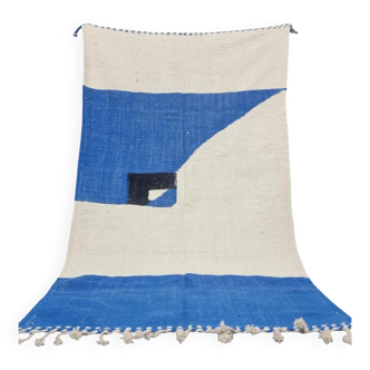 Berber carpet natural wool Morocco 3 x 2 m