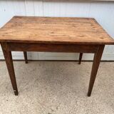 Solid wooden farm table with 1 drawer