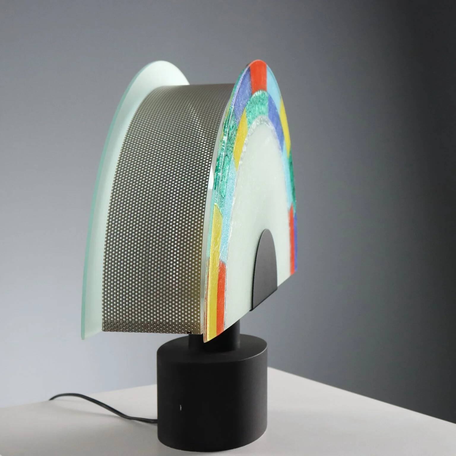 1980s Murano glass table lamp