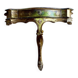 Console florentine vintage en bois doré