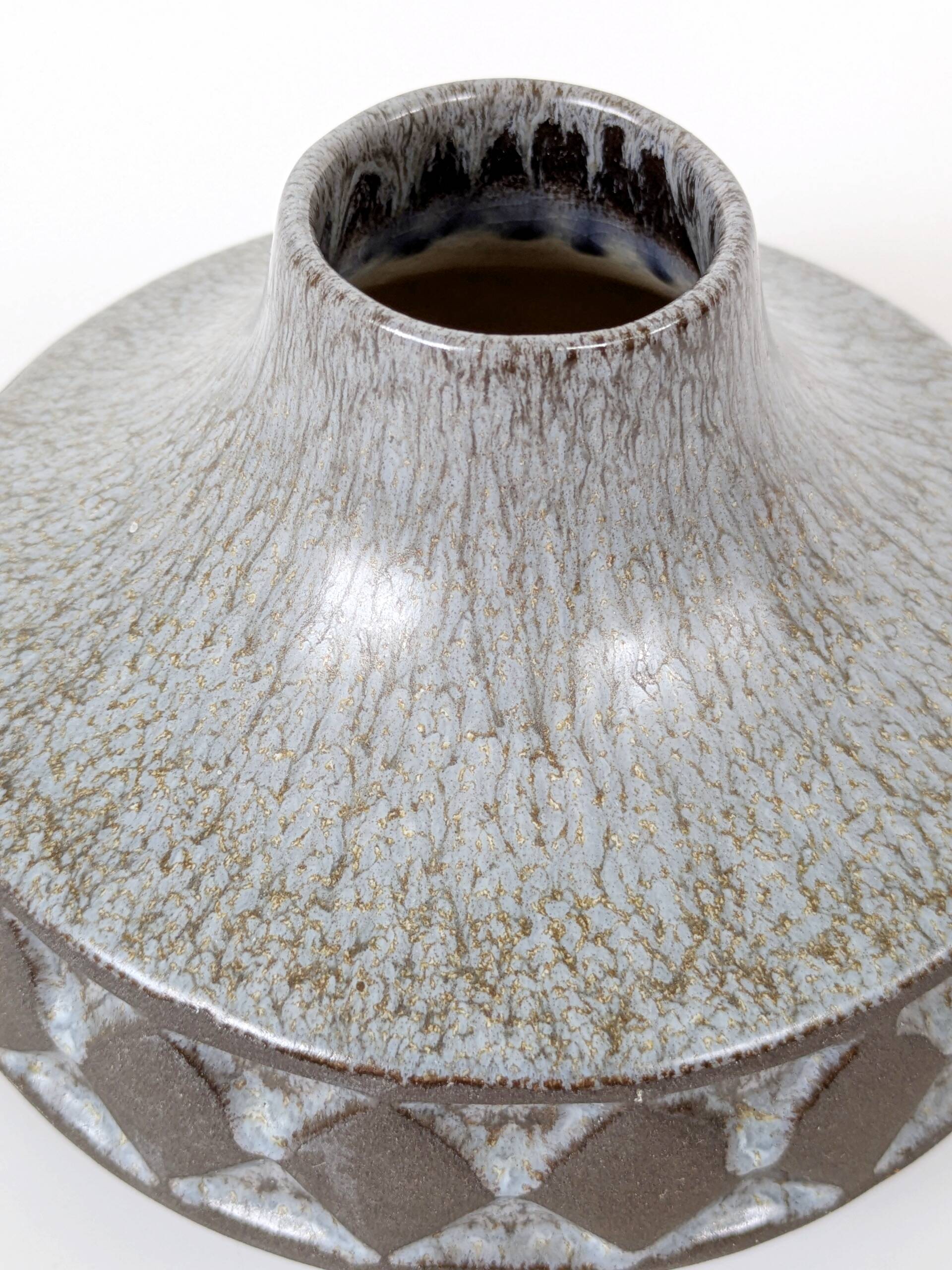 Vintage stoneware vase by Frank Keramik, Denmark, 1960s