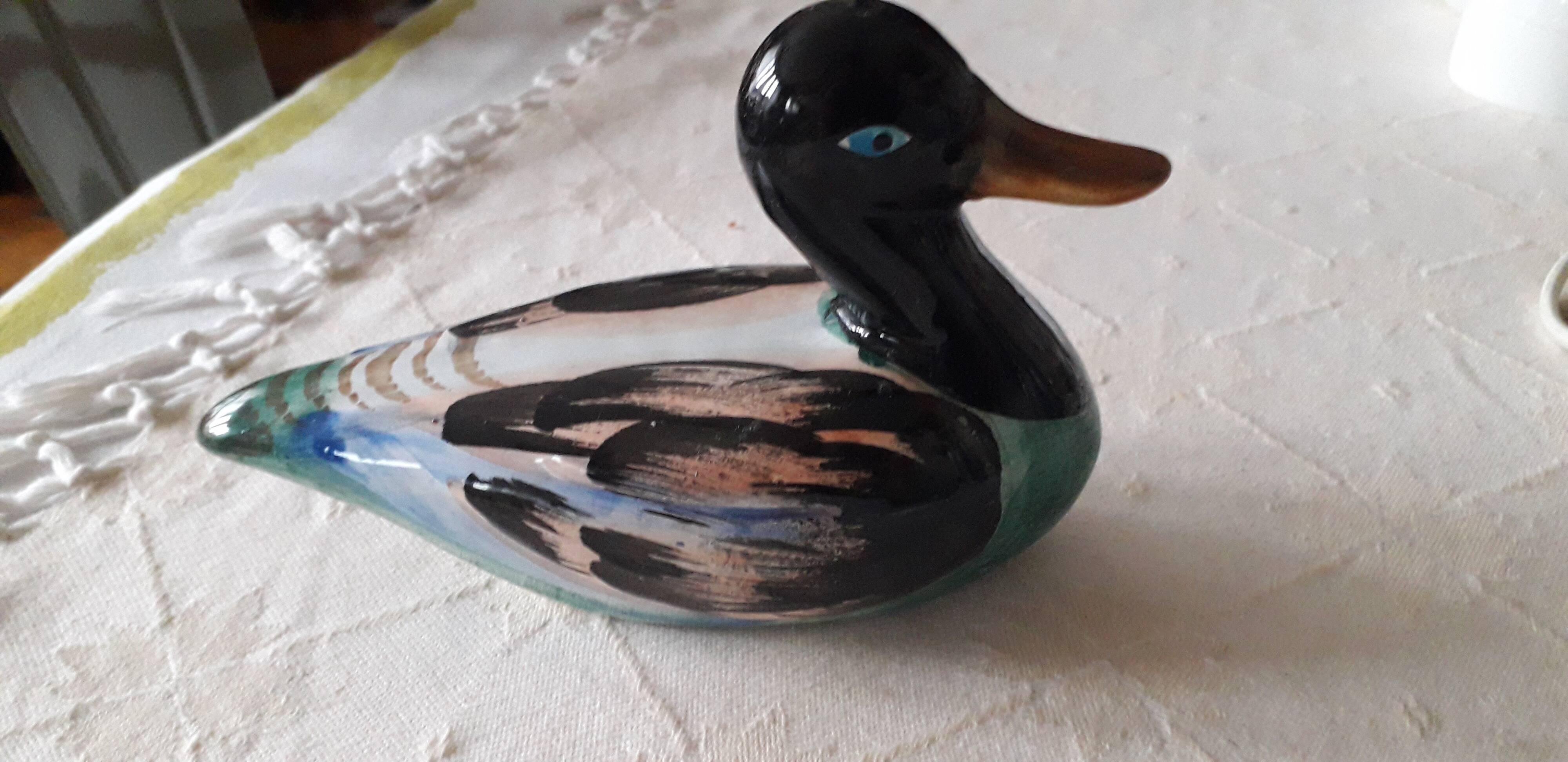 Vintage ceramic duck
