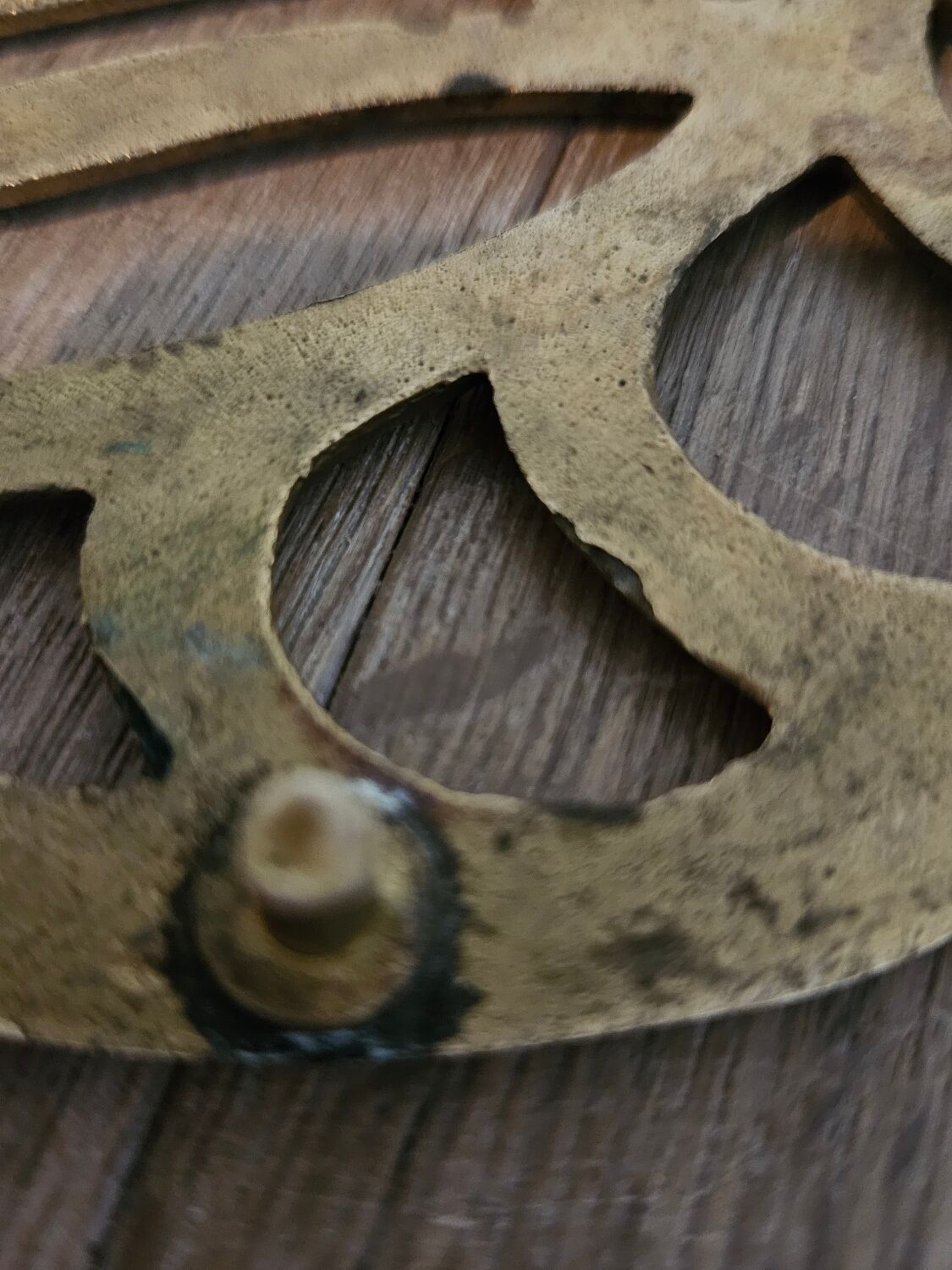 Brass trivet Sleeping Swan