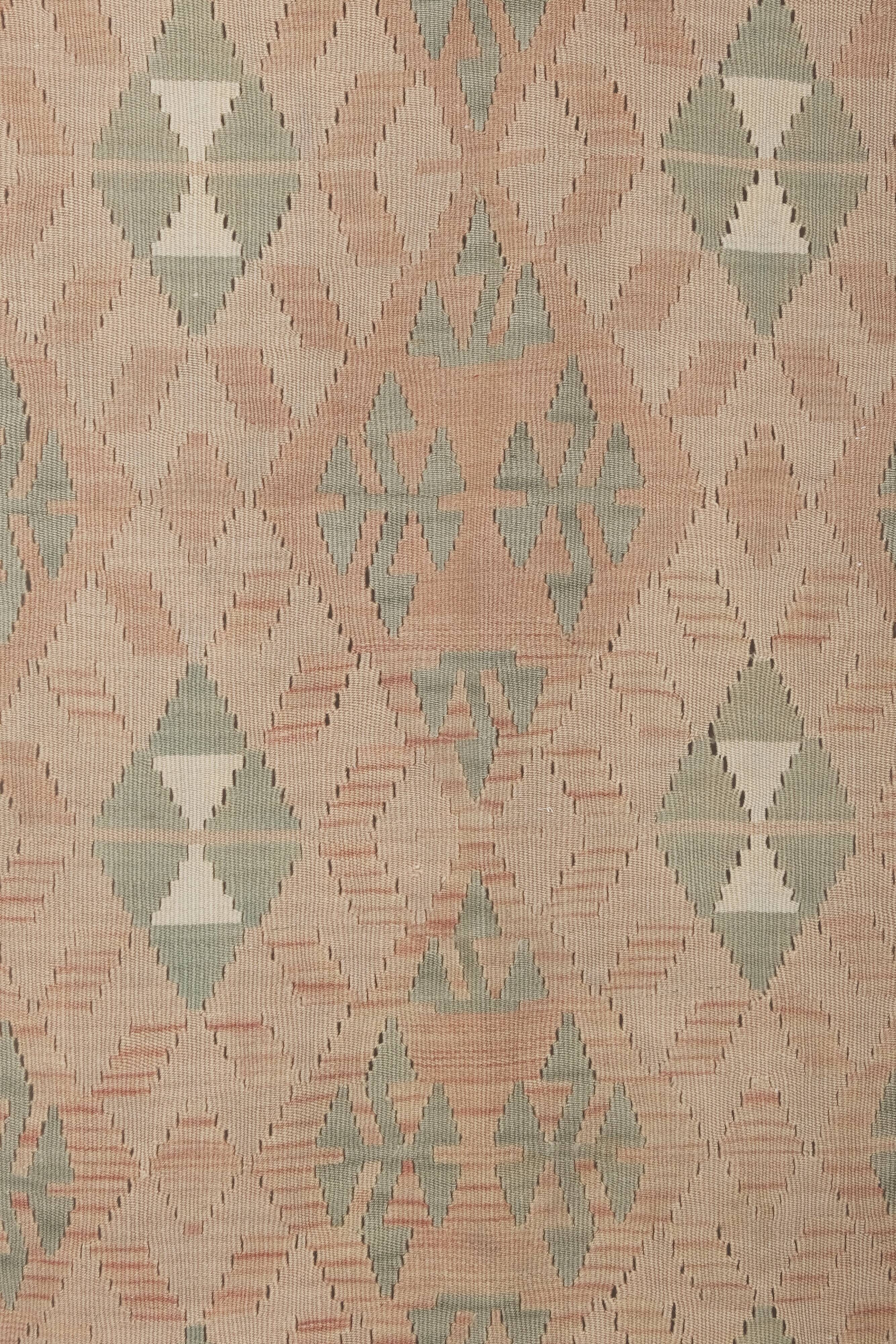 Classic Handwoven Turkish Konya Kilim Production Rug 4'6" X 7'7"