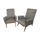 Pair of vintage chairs from the 50s compass feet