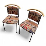 2 x Vintage Italian side / desk chair 1980s