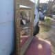 Mirror Wood and gilded Stuk