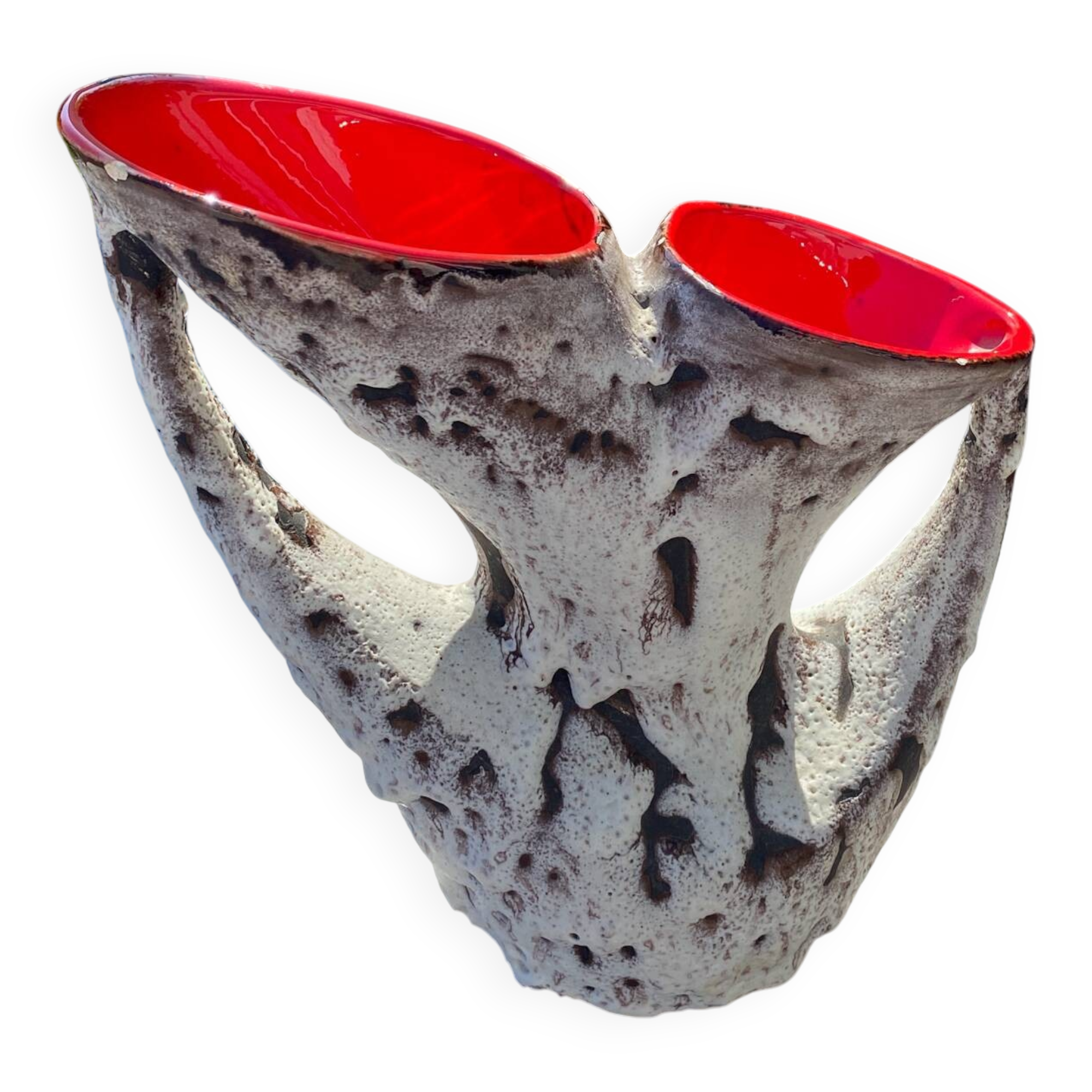 Vintage fat lava vase