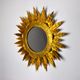 Miroir soleil, gilded metal with gold leaf, Italy, 1960