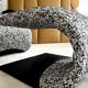 Armchair set and footrest vintage design line Roset Zen