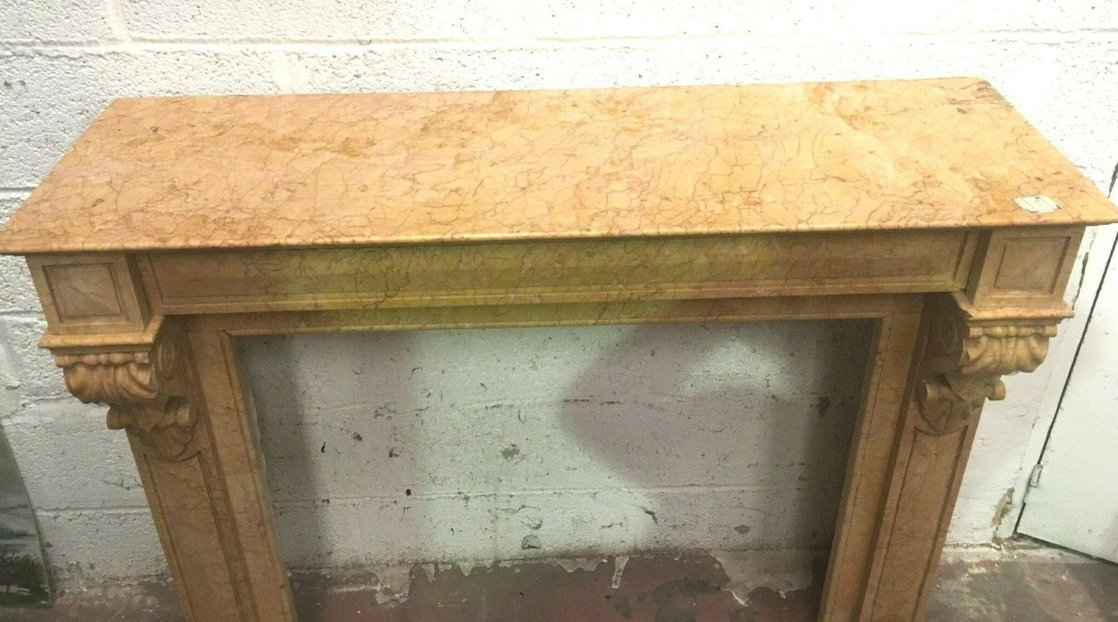 Louis Philippe yellow marble mantel