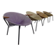 Danish Sueded Balloon Chairs by Hans Olsen for Lea Furniture, 1950s, Set of 4