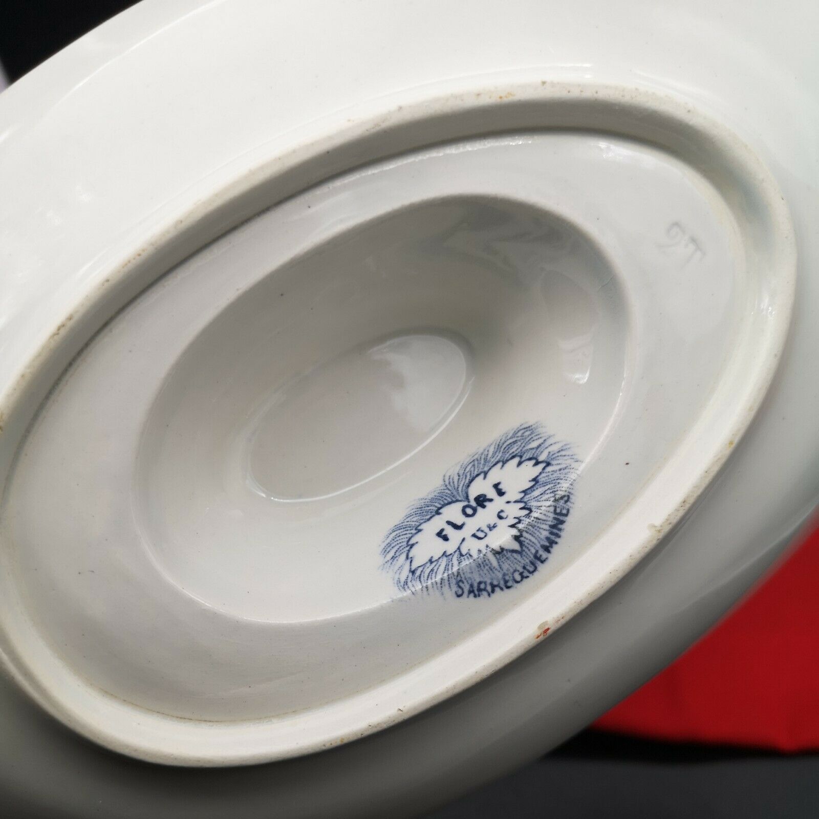 Safaence sausage Sarreguemines model Flora