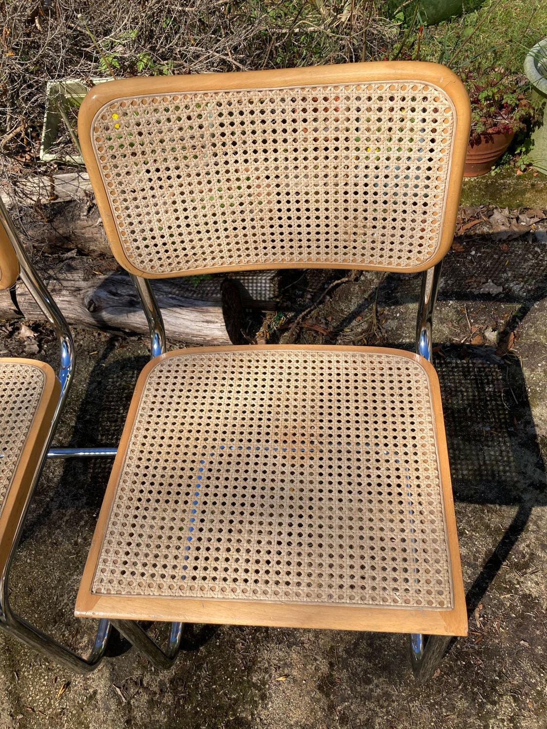 Pair of vintage Marcel Breuer chairs